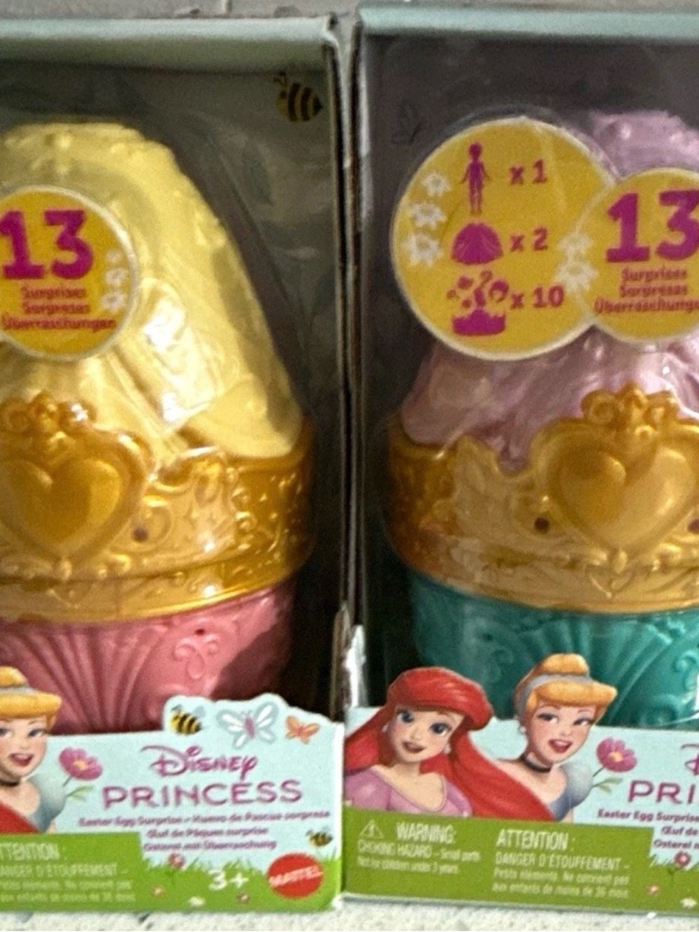 NIB Disney Princess Surprise Egg Toy - Identified as Ariel & Belle